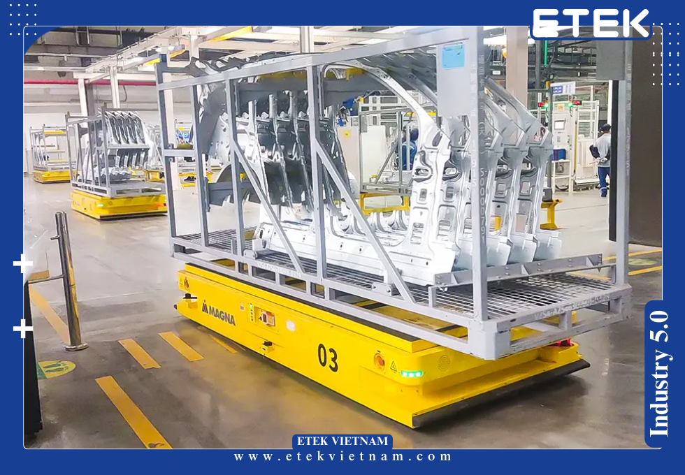 AGV TRONG NHÀ MÁY SẢN XUẤT
