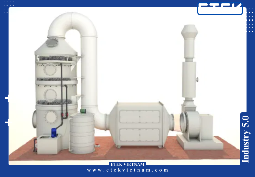 HỆ THỐNG XỬ LÝ KHÍ THẢI BẰNG PHƯƠNG PHÁP HẤP THỤ