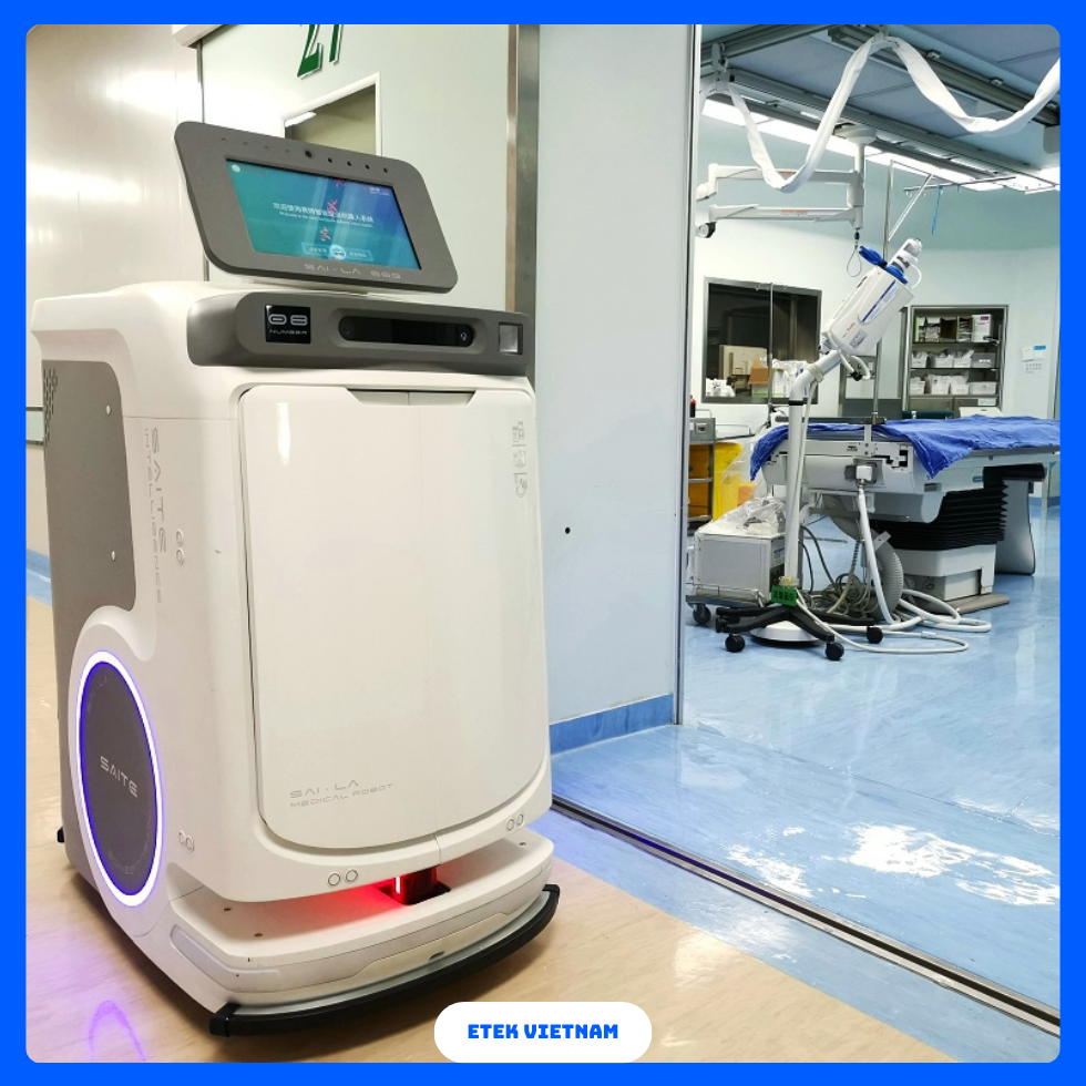 DỊCH VỤ CHO THUÊ ROBOT VẬN CHUYỂN THUỐC VÀ VẬT TƯ